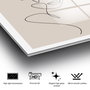 Wallity Cuadro Decorativo de Vidrio Templado Multicolor 30 x 45 cm